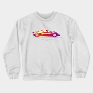 Alfa Romeo 33 Stradale 1967 - Colorful Watercolor Crewneck Sweatshirt